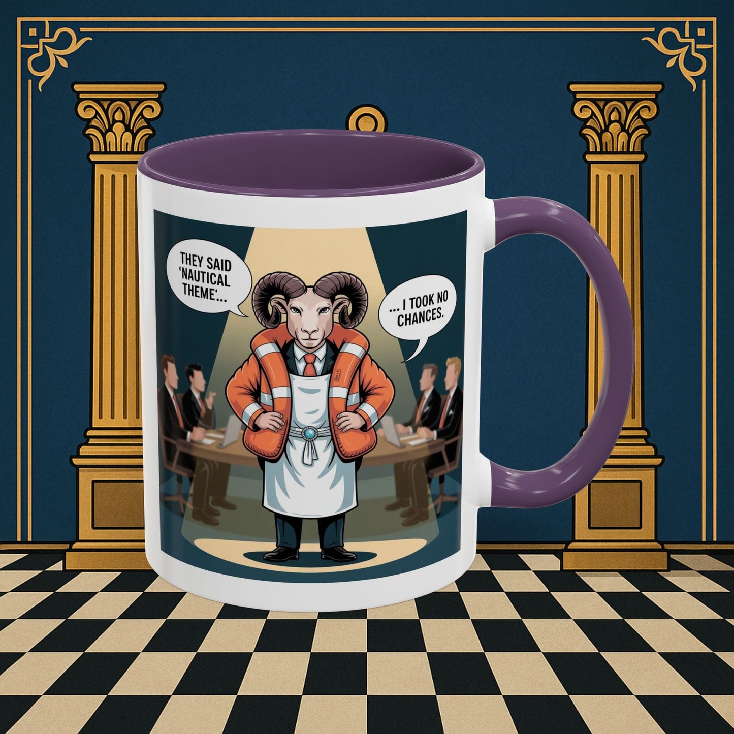 Masonic Mugs - Boardroom Baa - Royal Ark Mariner Printify