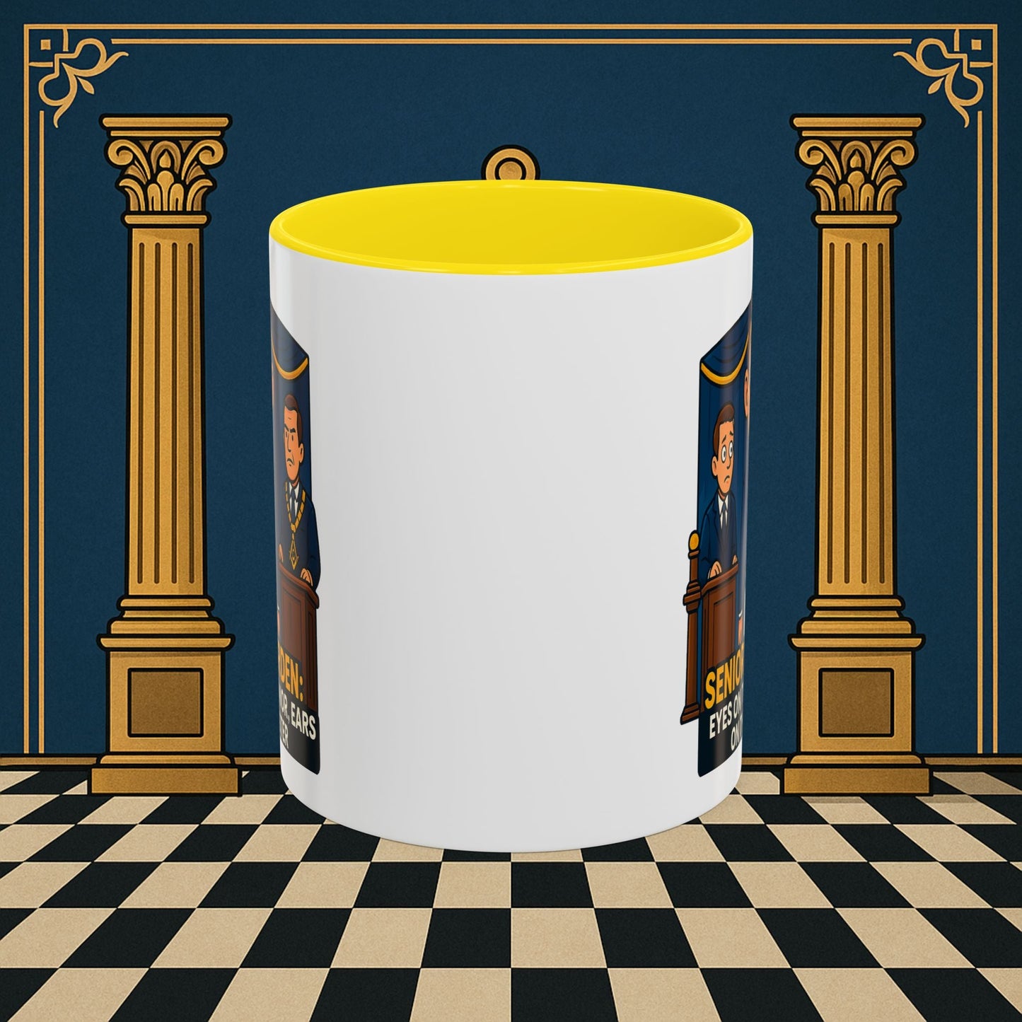 Masonic Mugs - Masonic Watchfulness - Senior Warden Printify