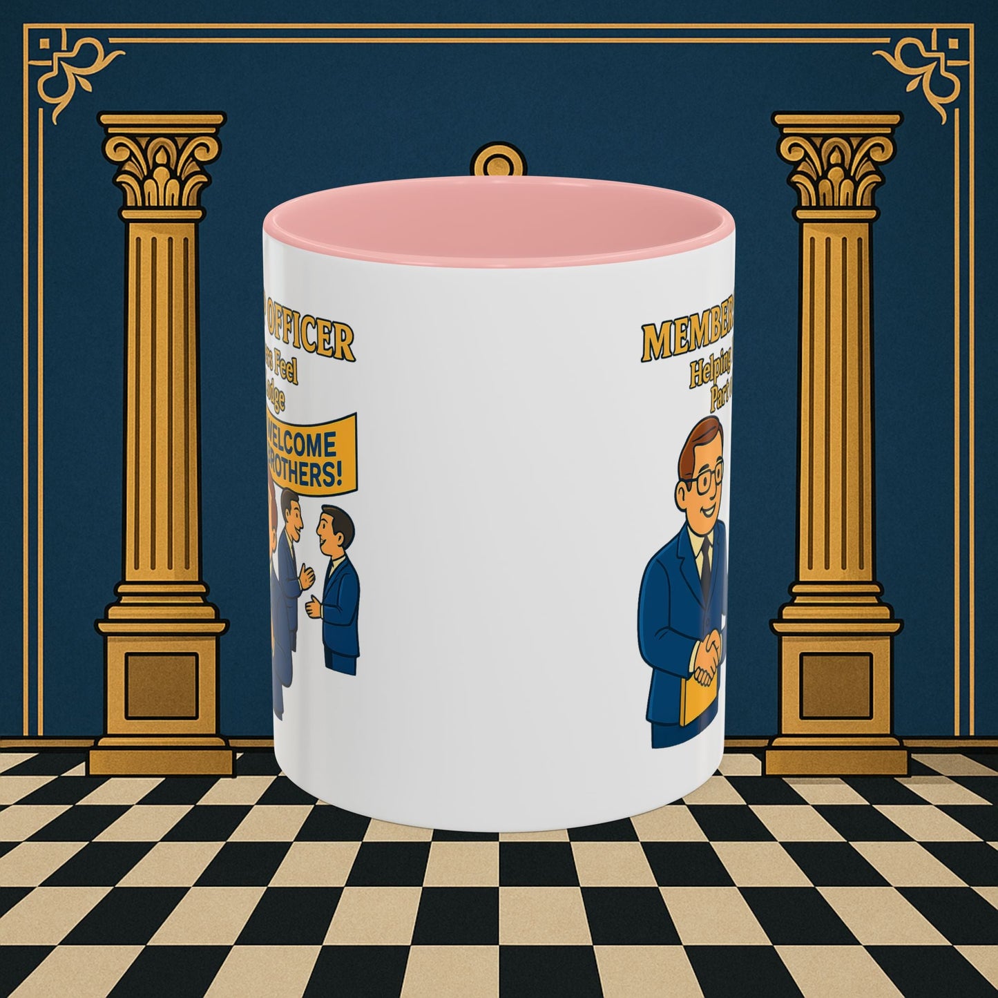 Masonic Mugs - Brotherhood Welcome - Membership Secretary Printify