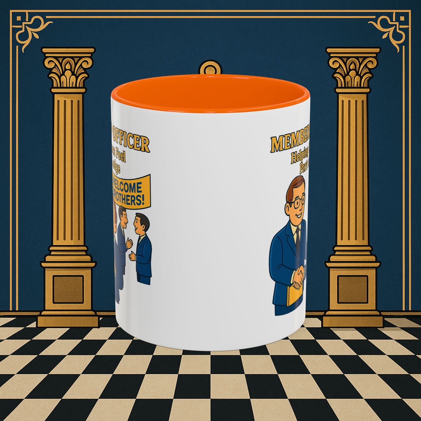 Masonic Mugs - Brotherhood Welcome - Membership Secretary Printify