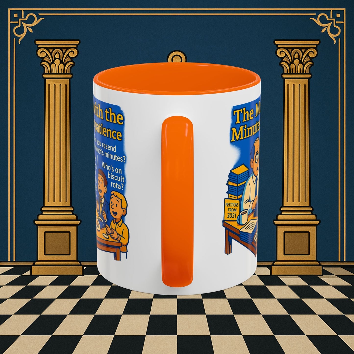 Masonic Mugs - Bureaucratic Blues - Secretary Printify
