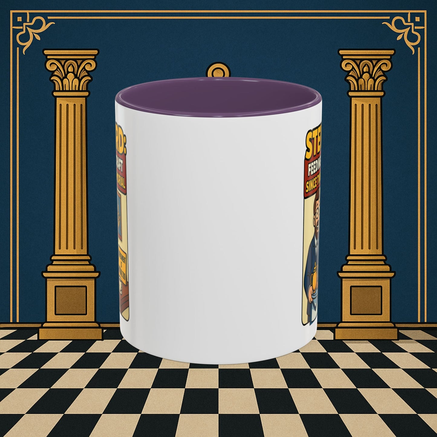 Masonic Mugs - Feeding Freemasonry's Fellowship - Steward Printify