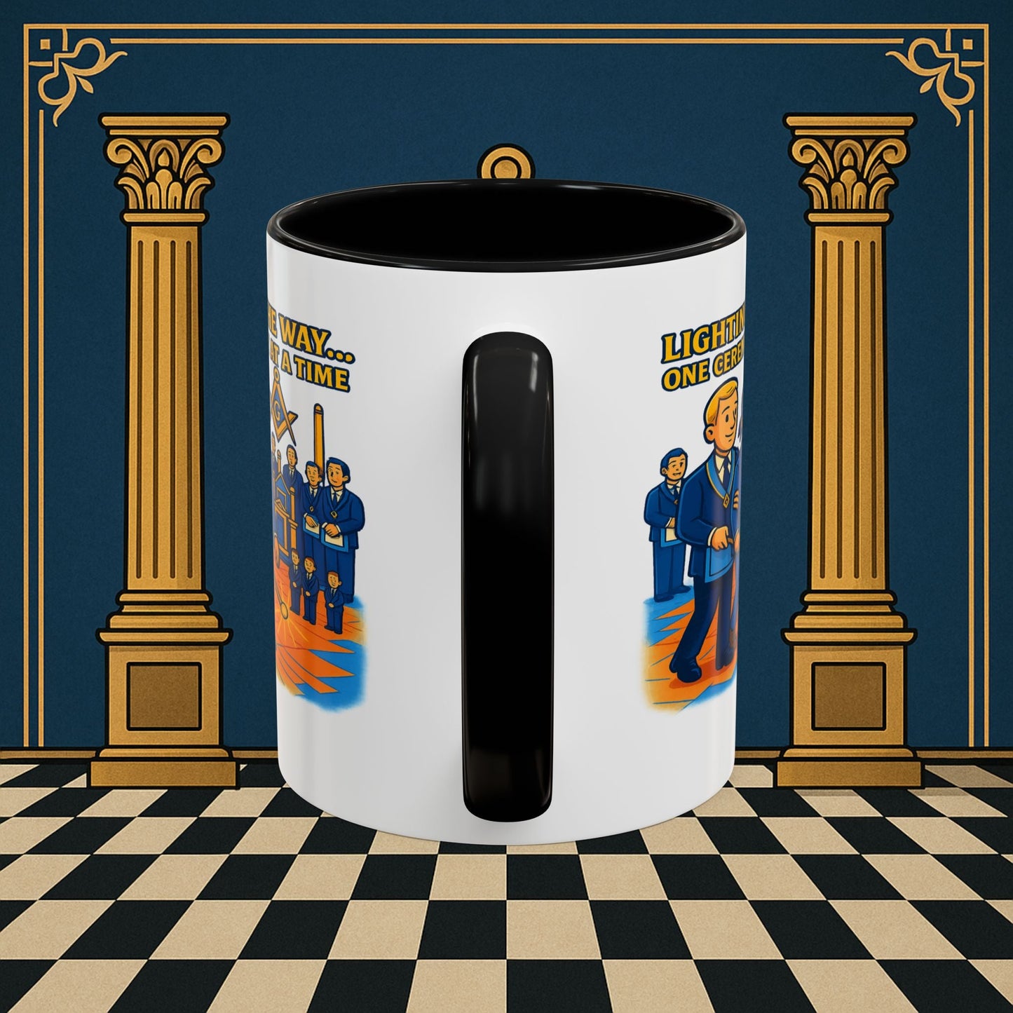 Masonic Mugs - Illuminated Brotherhood - Senior Deacon Printify