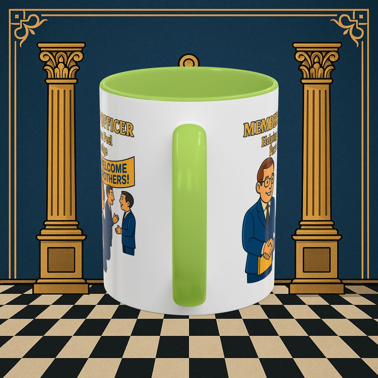 Masonic Mugs - Brotherhood Welcome - Membership Secretary Printify