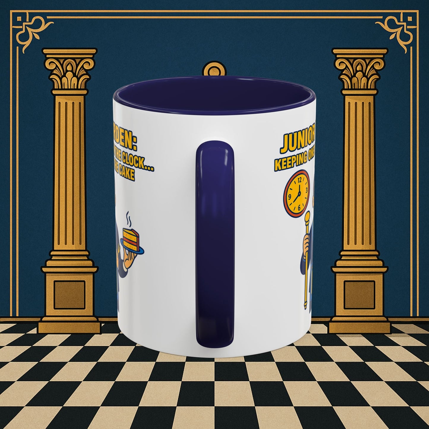 Masonic Mugs - Masonic Vigilance: Junior Warden's Timekeeping Duty, Junior Warden Printify