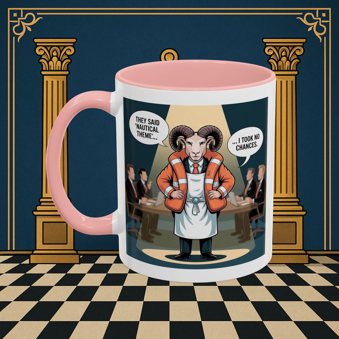 Masonic Mugs - Boardroom Baa - Royal Ark Mariner Printify