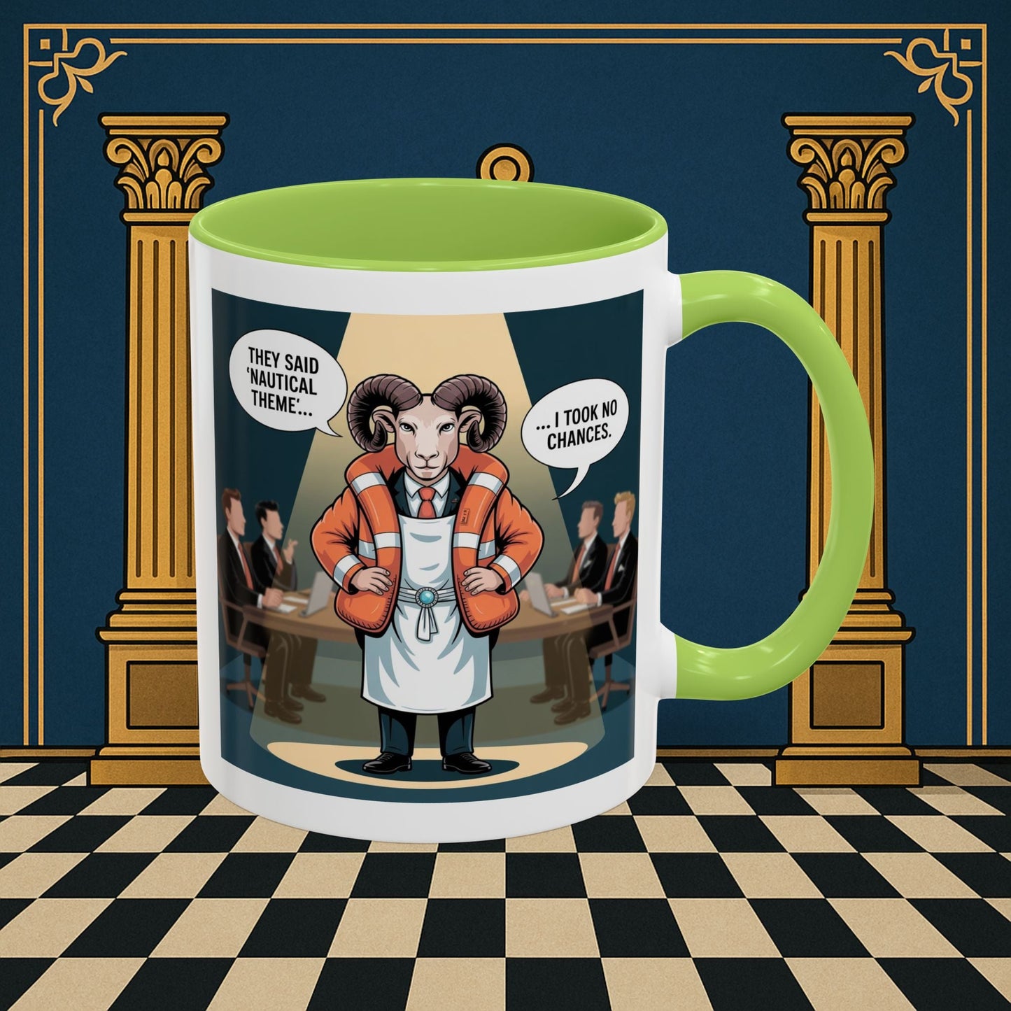 Masonic Mugs - Boardroom Baa - Royal Ark Mariner Printify