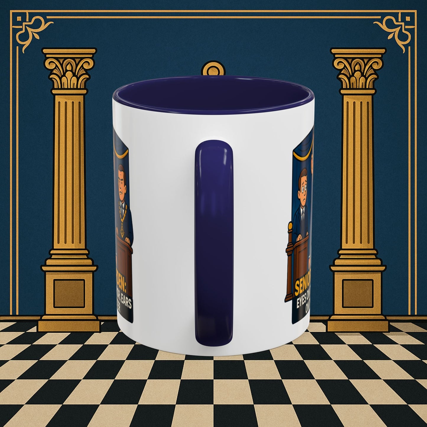 Masonic Mugs - Masonic Watchfulness - Senior Warden Printify