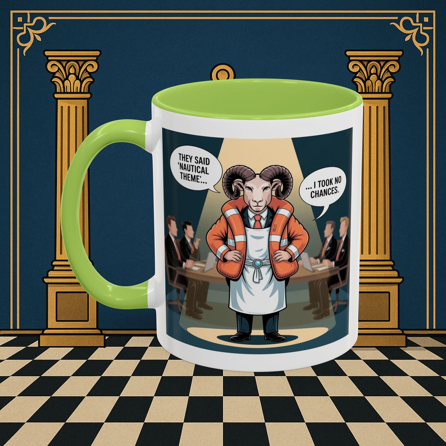 Masonic Mugs - Boardroom Baa - Royal Ark Mariner Printify
