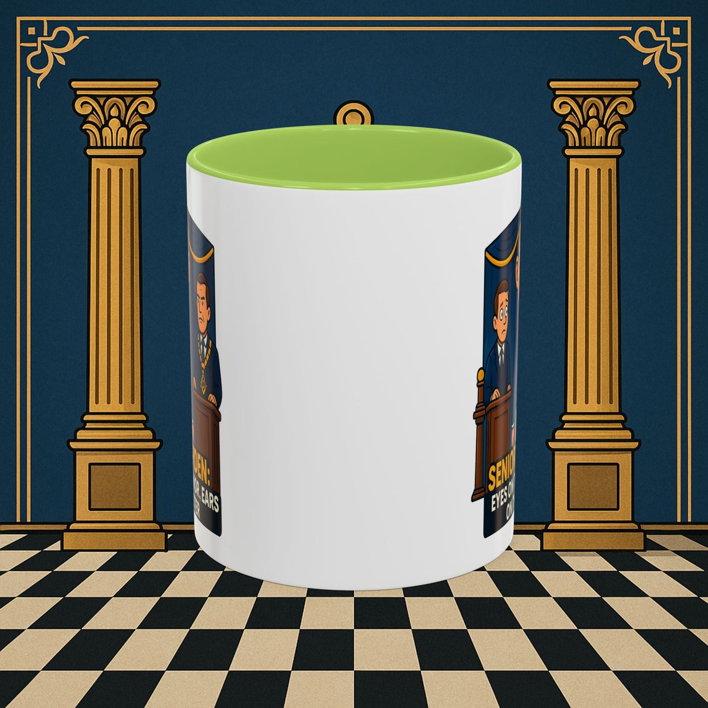 Masonic Mugs - Masonic Watchfulness - Senior Warden Printify