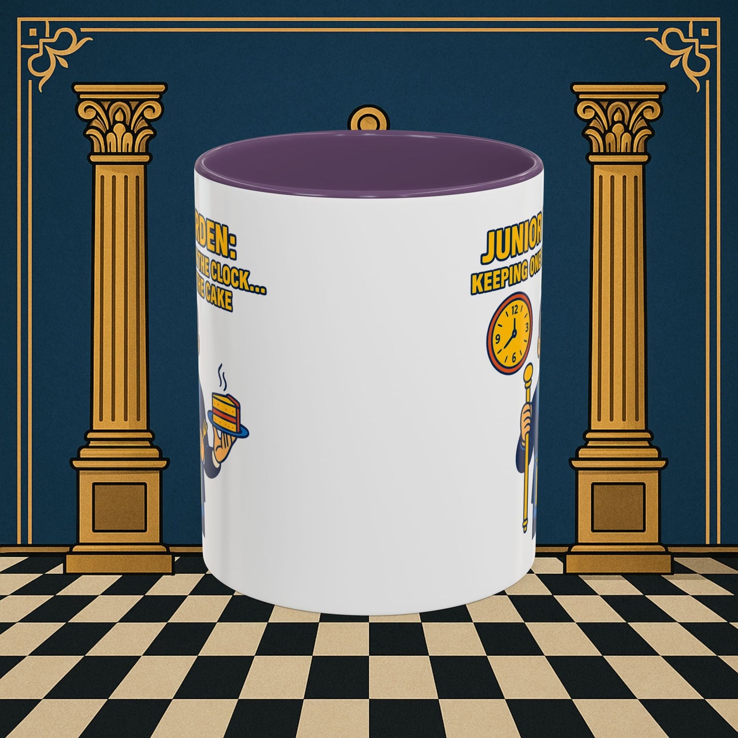 Masonic Mugs - Masonic Vigilance: Junior Warden's Timekeeping Duty, Junior Warden Printify