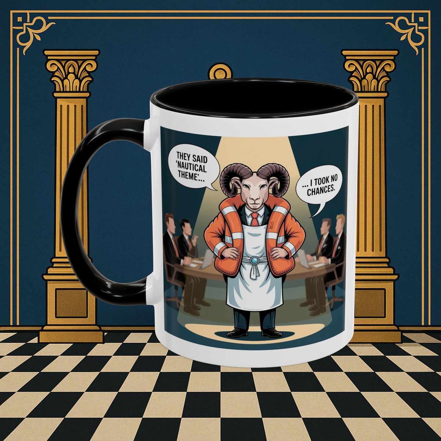 Masonic Mugs - Boardroom Baa - Royal Ark Mariner Printify