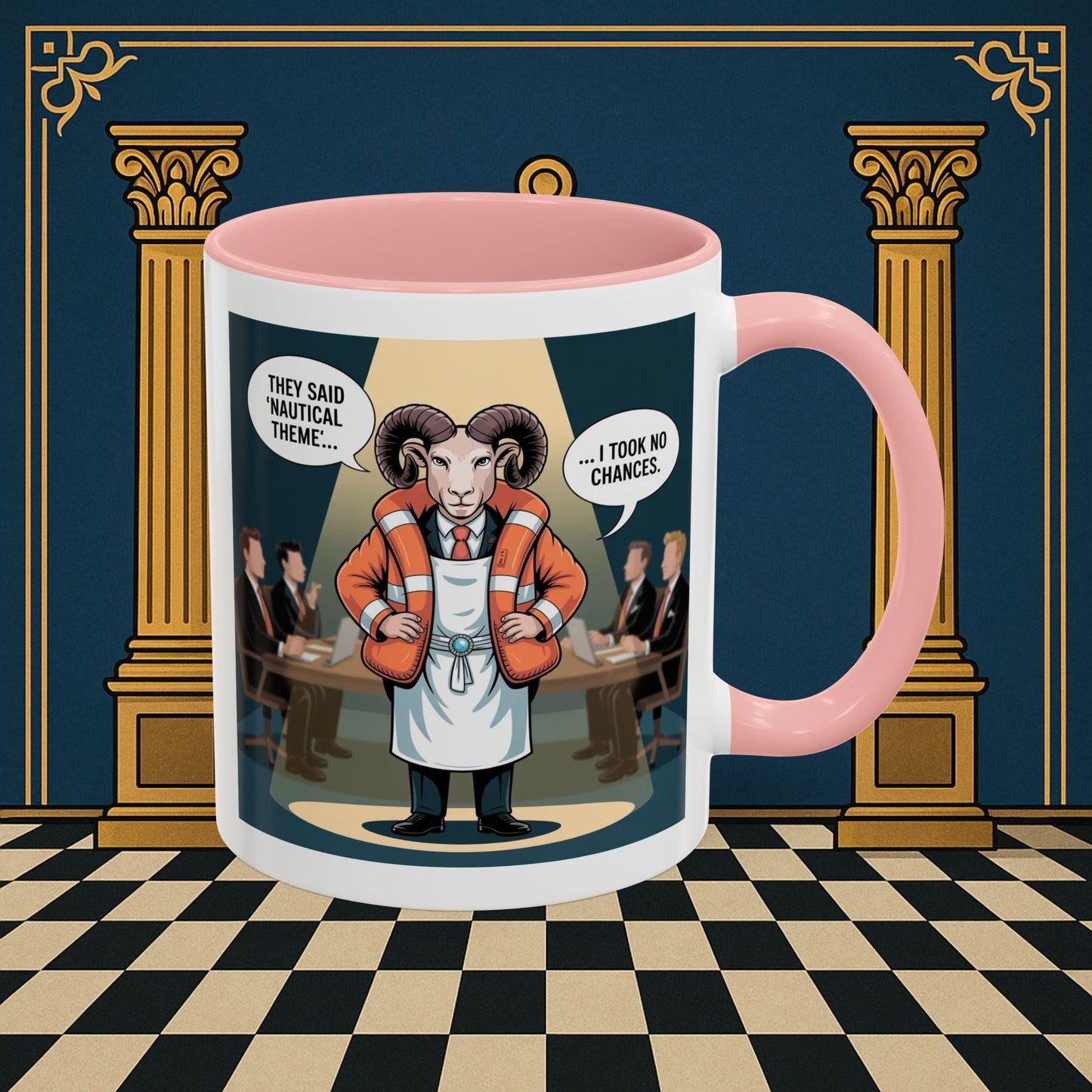 Masonic Mugs - Boardroom Baa - Royal Ark Mariner Printify