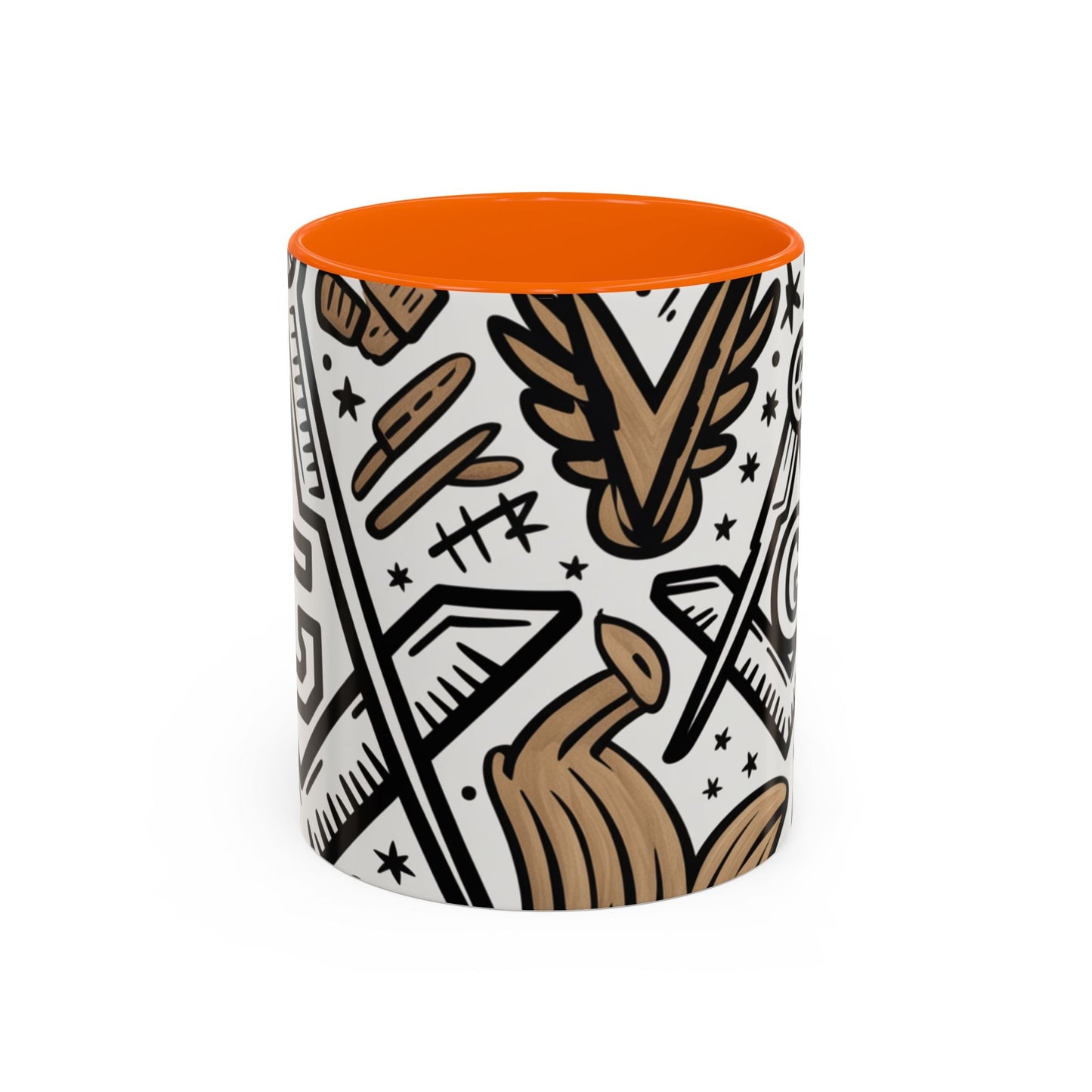 Masonic Premium Ready to Go Accent Coffee Mug | Unique Gift for Freemasons | Perfect for Coffee Lovers, Home Decor, Stylish Drinkware Printify