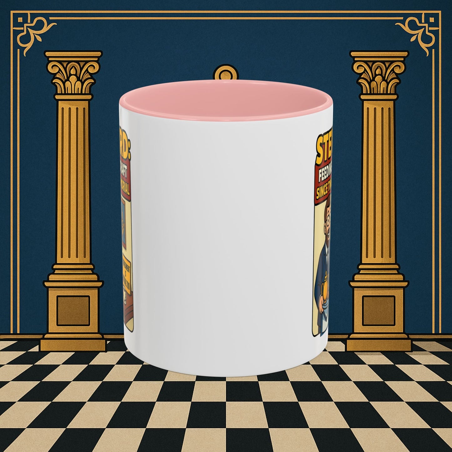 Masonic Mugs - Feeding Freemasonry's Fellowship - Steward Printify