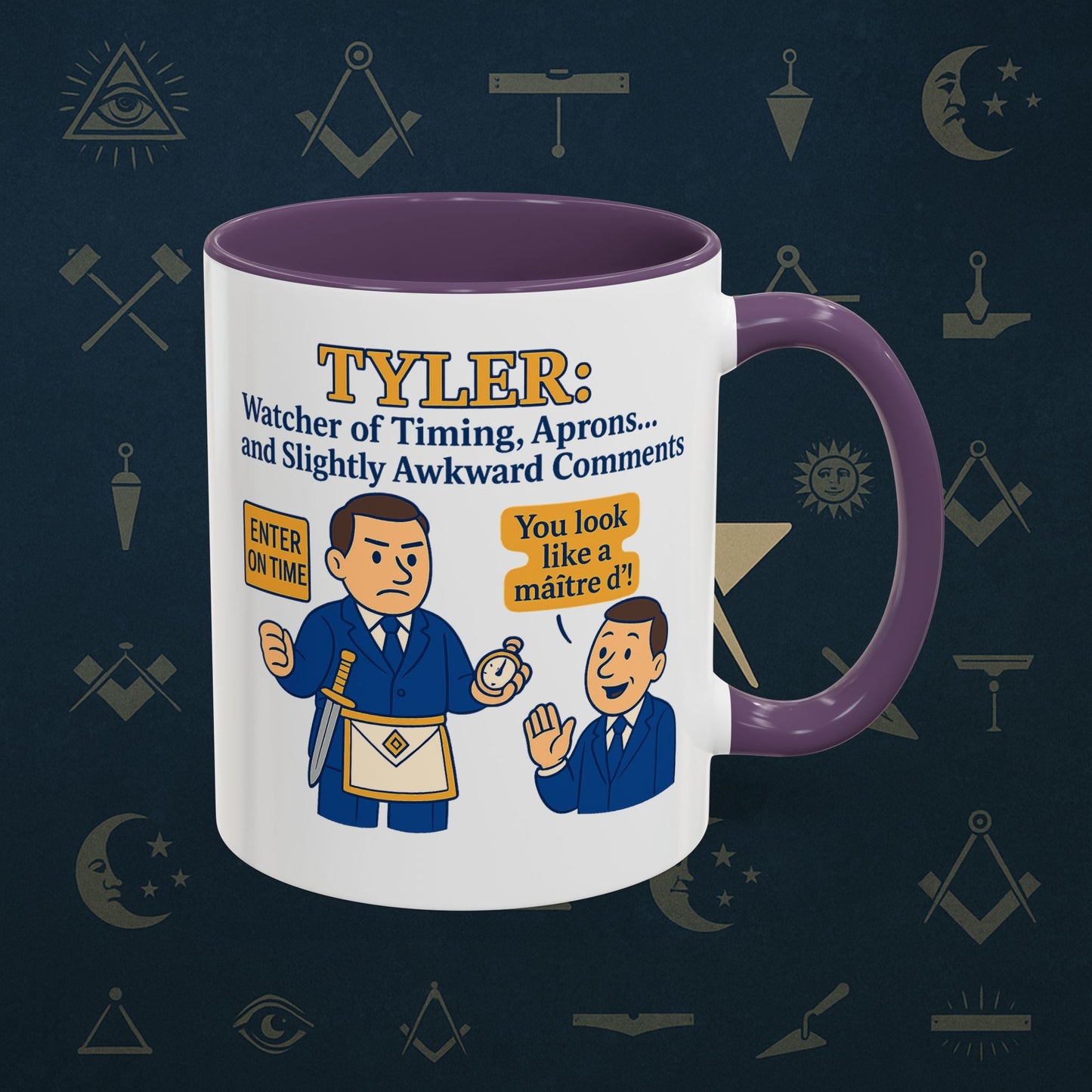 Masonic Mugs - Tyler's Awkward Moment - Tyler Printify