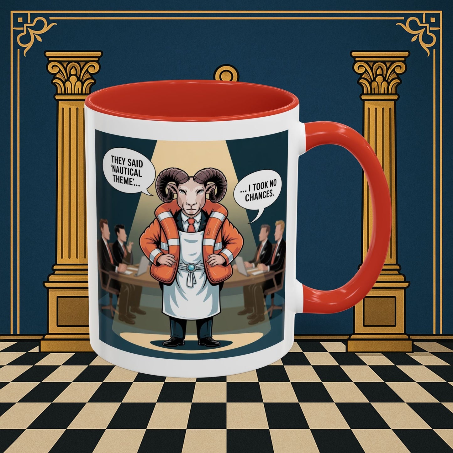 Masonic Mugs - Boardroom Baa - Royal Ark Mariner Printify