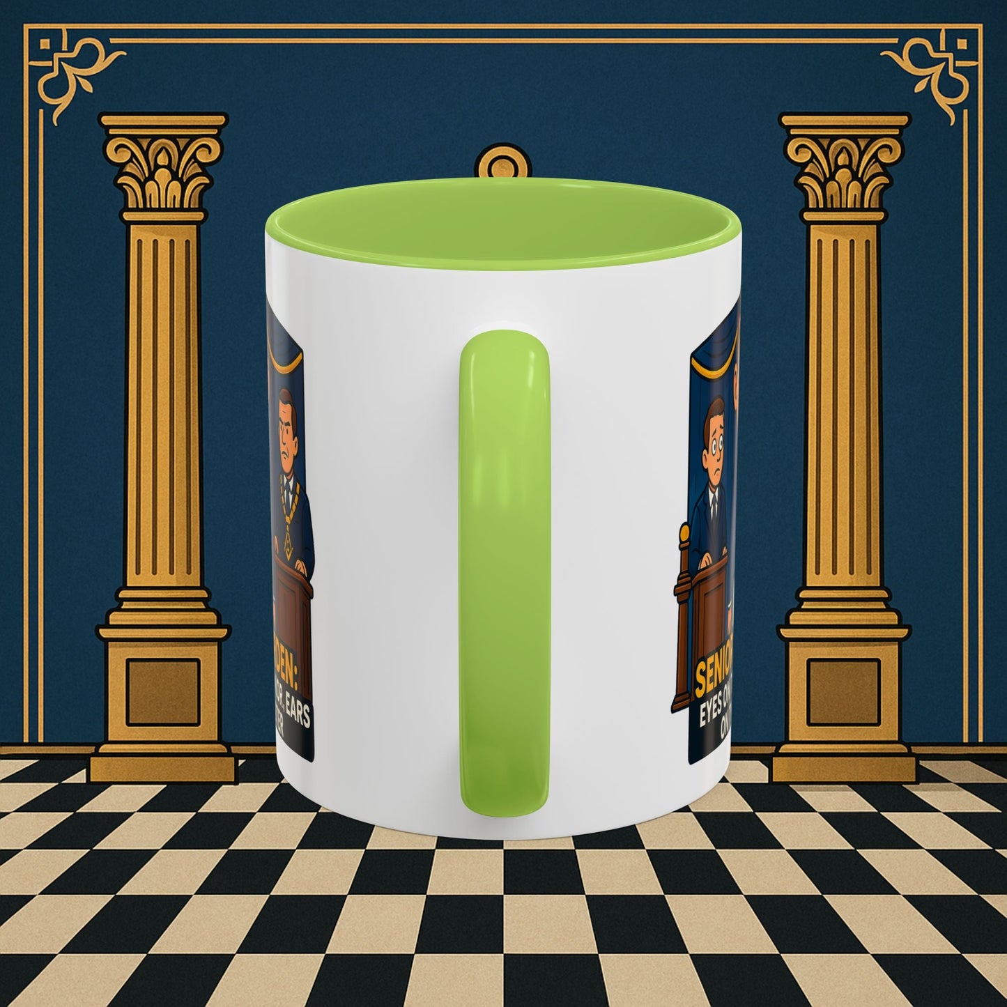 Masonic Mugs - Masonic Watchfulness - Senior Warden Printify
