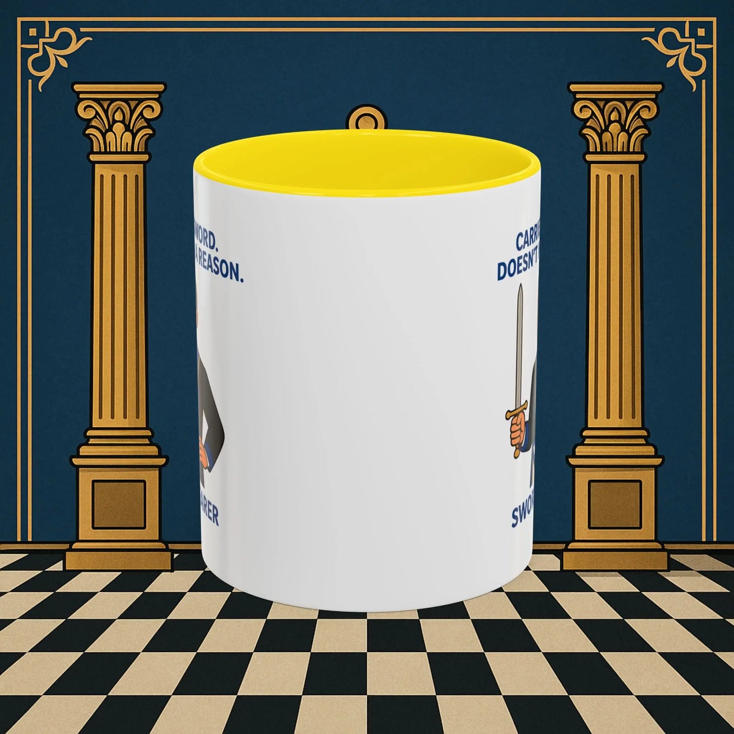 Masonic Mugs - Sword of Mystery - Provincial Sword Bearer Printify