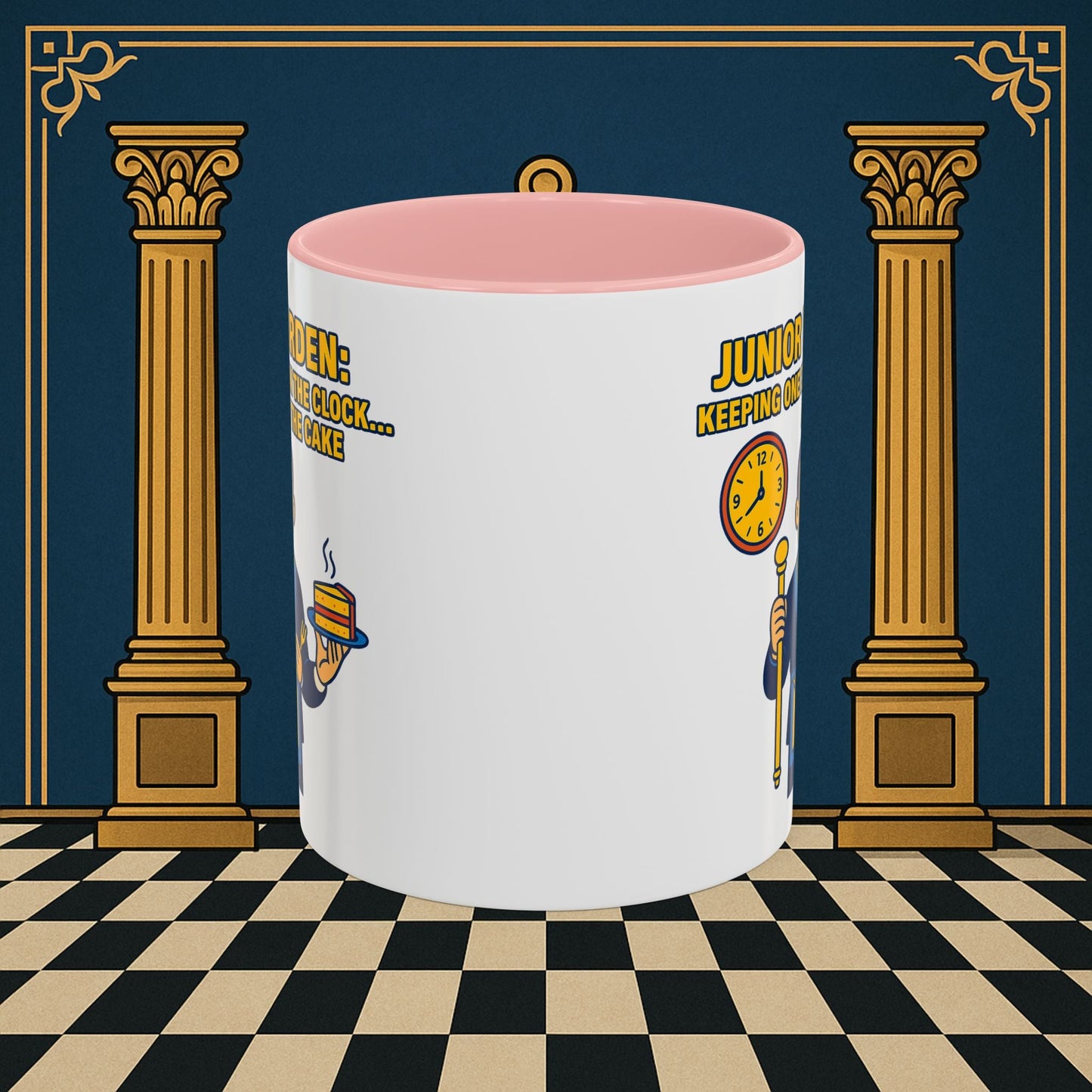 Masonic Mugs - Masonic Vigilance: Junior Warden's Timekeeping Duty, Junior Warden Printify