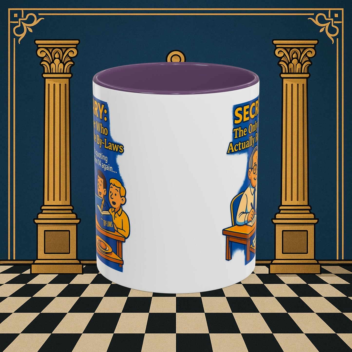 Masonic Mugs - Bureaucratic Bliss - Secretary Printify