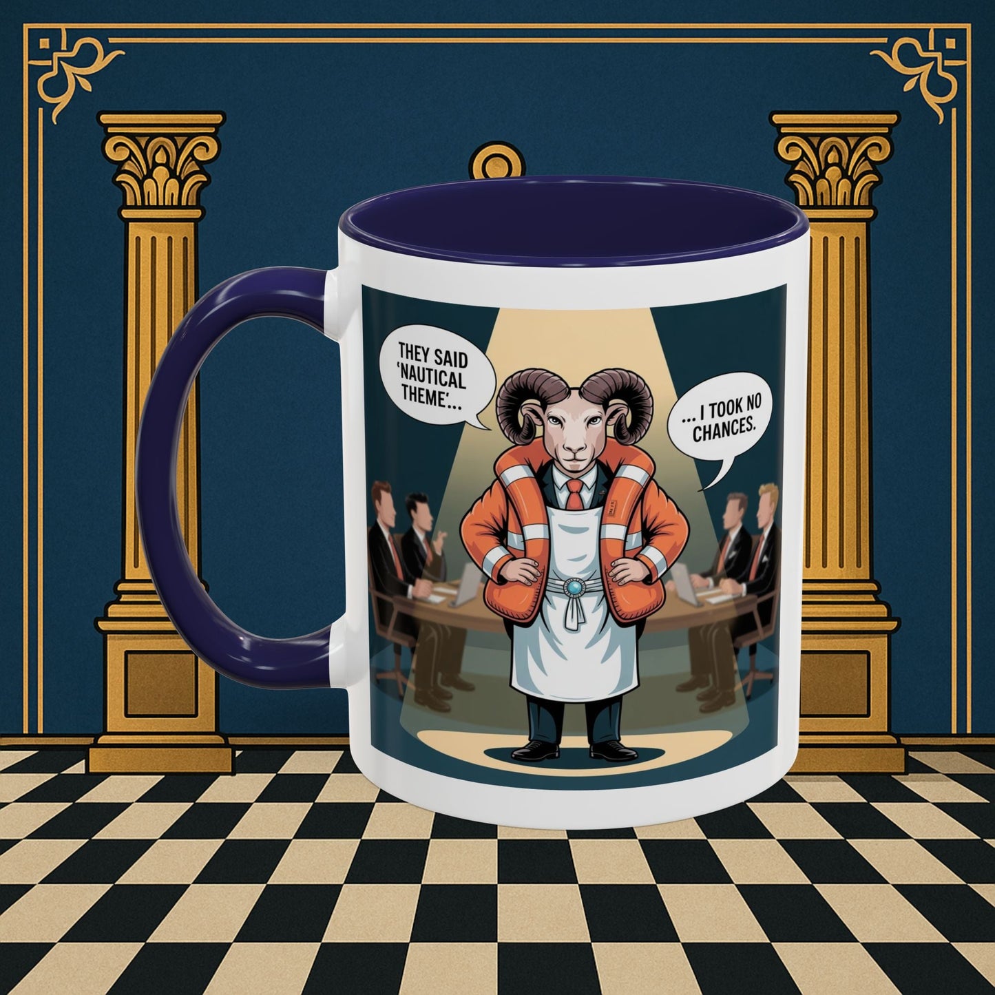 Masonic Mugs - Boardroom Baa - Royal Ark Mariner Printify