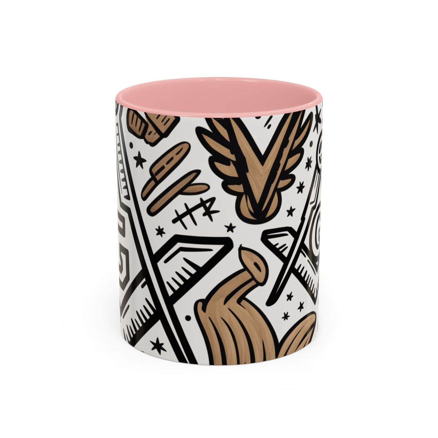 Masonic Premium Ready to Go Accent Coffee Mug | Unique Gift for Freemasons | Perfect for Coffee Lovers, Home Decor, Stylish Drinkware Printify