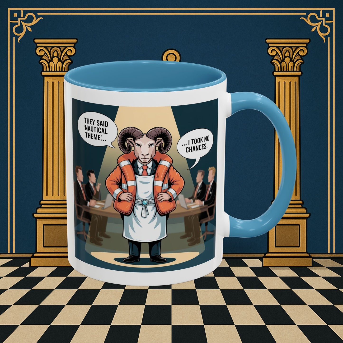 Masonic Mugs - Boardroom Baa - Royal Ark Mariner Printify