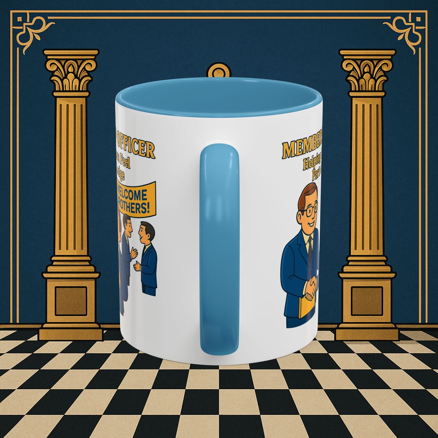 Masonic Mugs - Brotherhood Welcome - Membership Secretary Printify