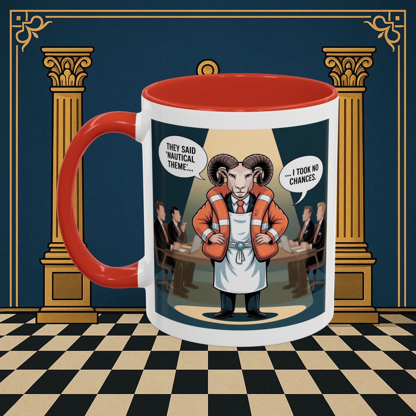 Masonic Mugs - Boardroom Baa - Royal Ark Mariner Printify