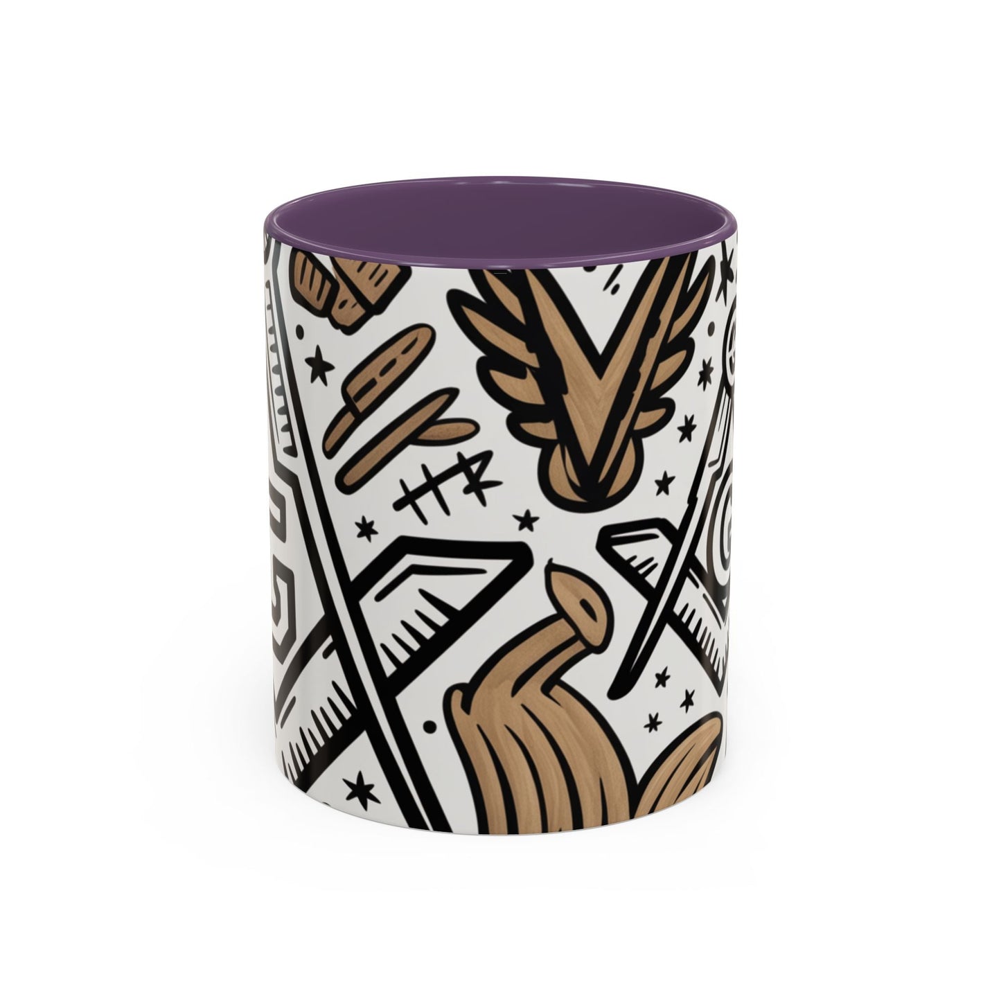 Masonic Premium Ready to Go Accent Coffee Mug | Unique Gift for Freemasons | Perfect for Coffee Lovers, Home Decor, Stylish Drinkware Printify