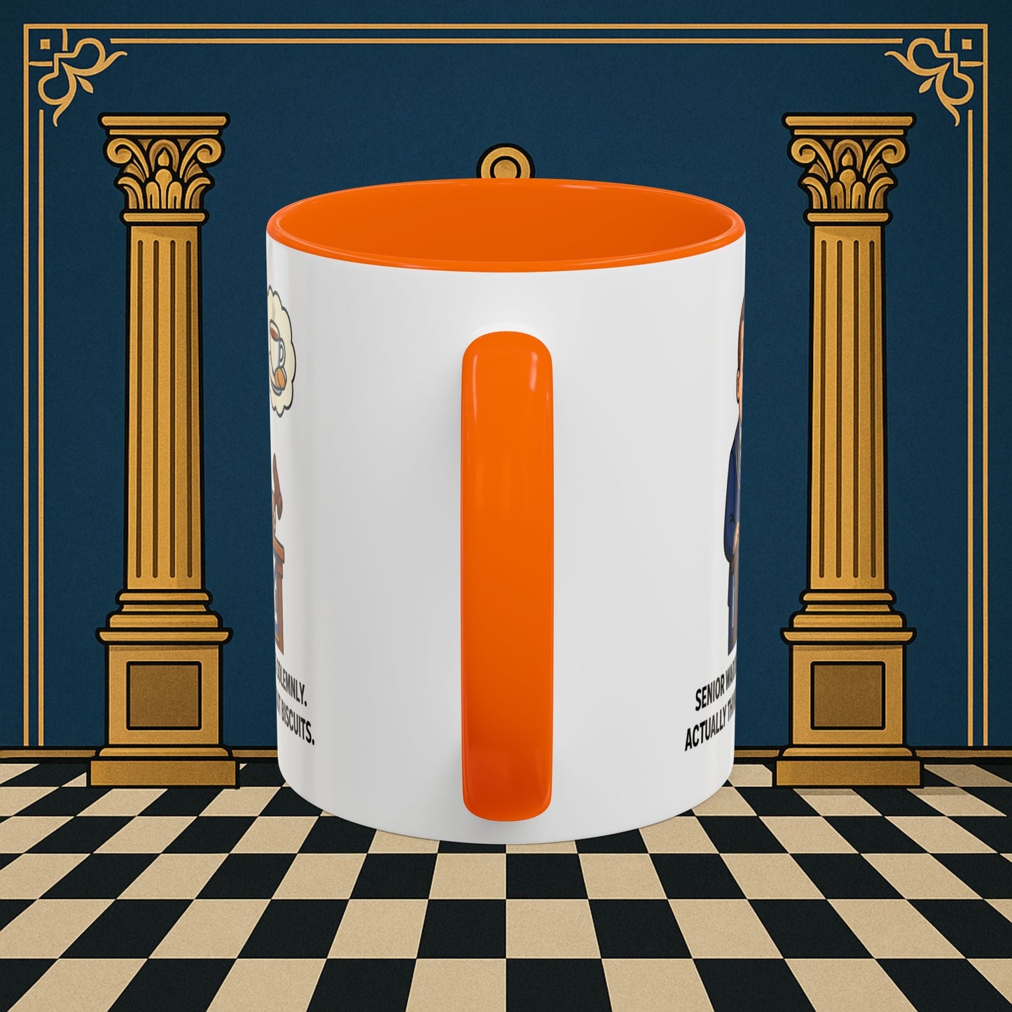 Masonic Mugs - Biscuits on the Brain - Senior Warden Printify
