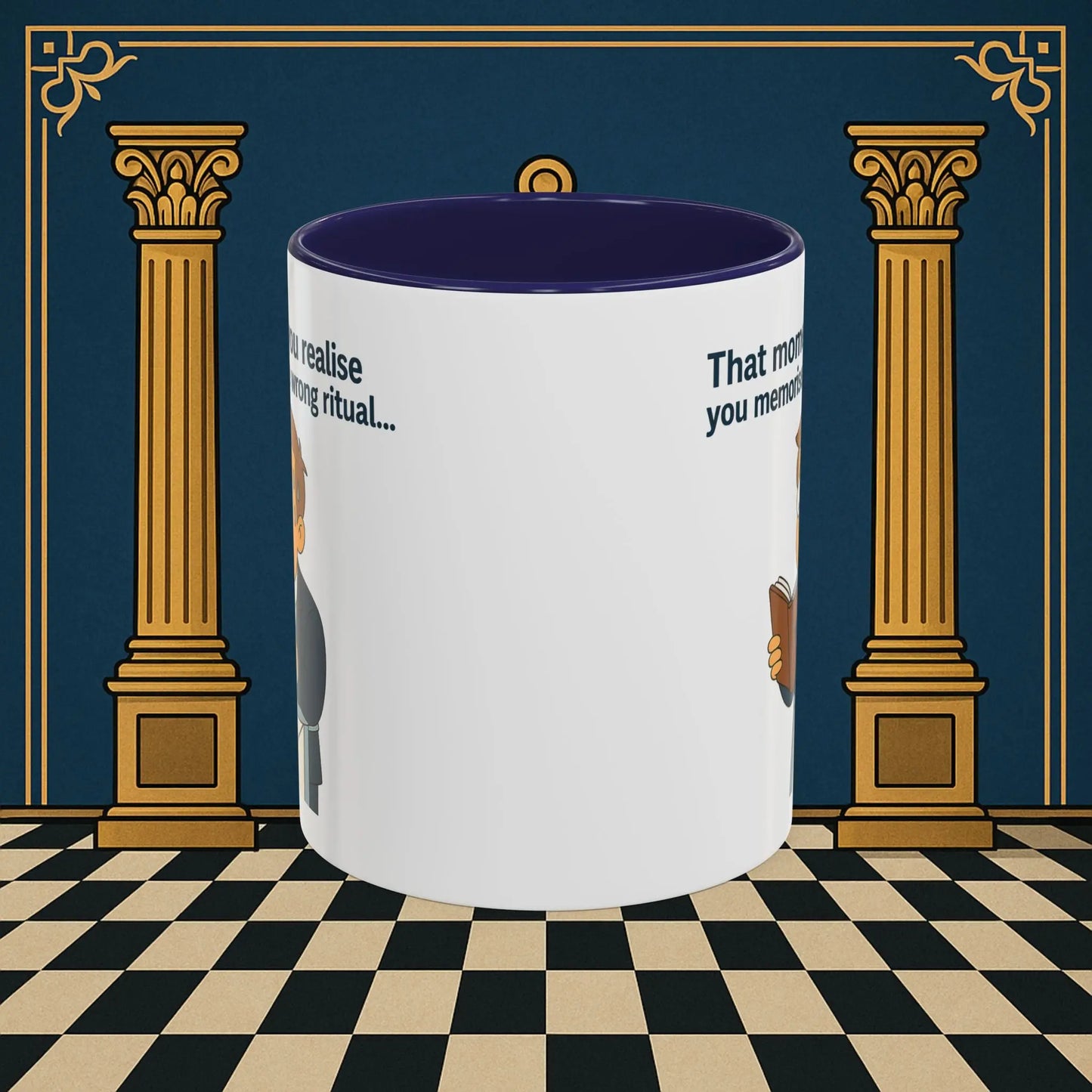 Masonic Mugs Ready to Go – Wrong Ritual (Accent Coloured 11oz Mug) Printify