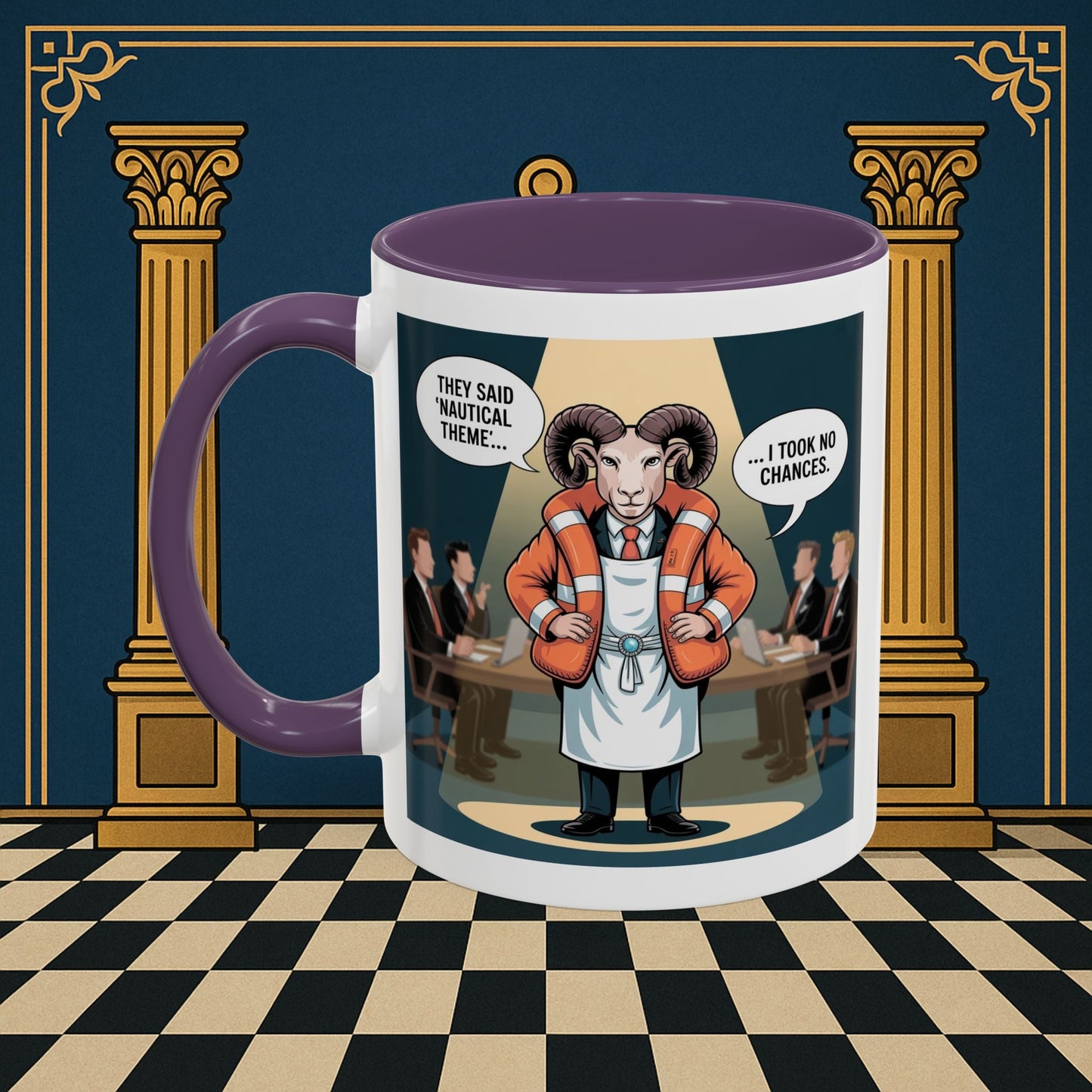 Masonic Mugs - Boardroom Baa - Royal Ark Mariner Printify