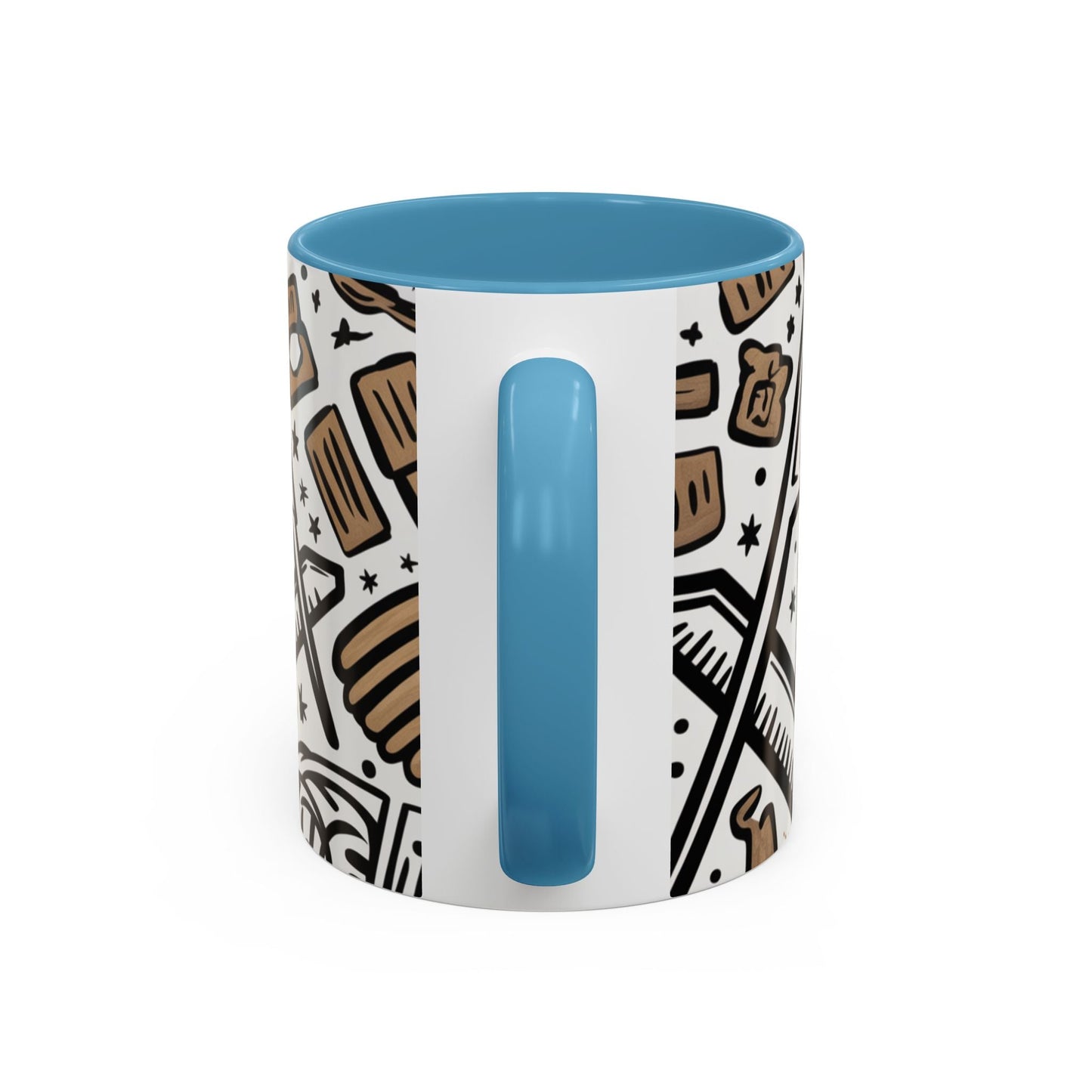 Masonic Premium Ready to Go Accent Coffee Mug | Unique Gift for Freemasons | Perfect for Coffee Lovers, Home Decor, Stylish Drinkware Printify