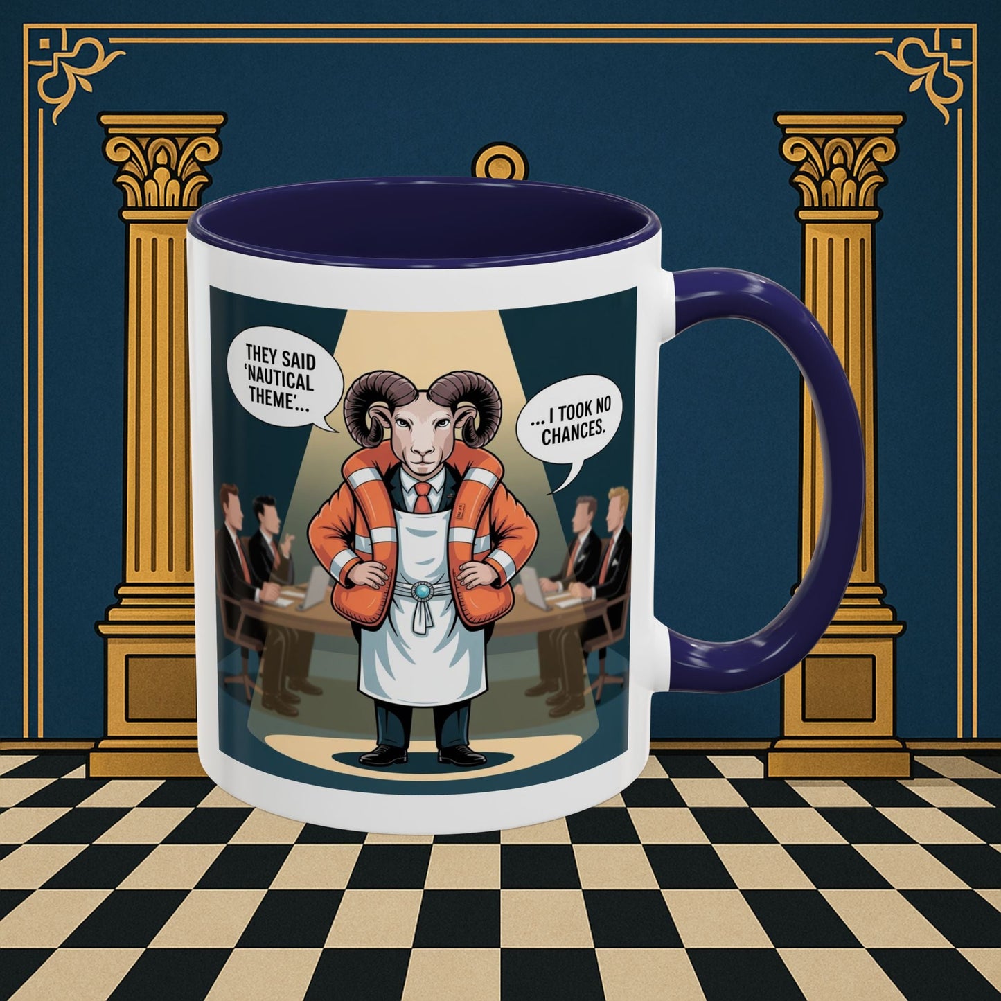Masonic Mugs - Boardroom Baa - Royal Ark Mariner Printify