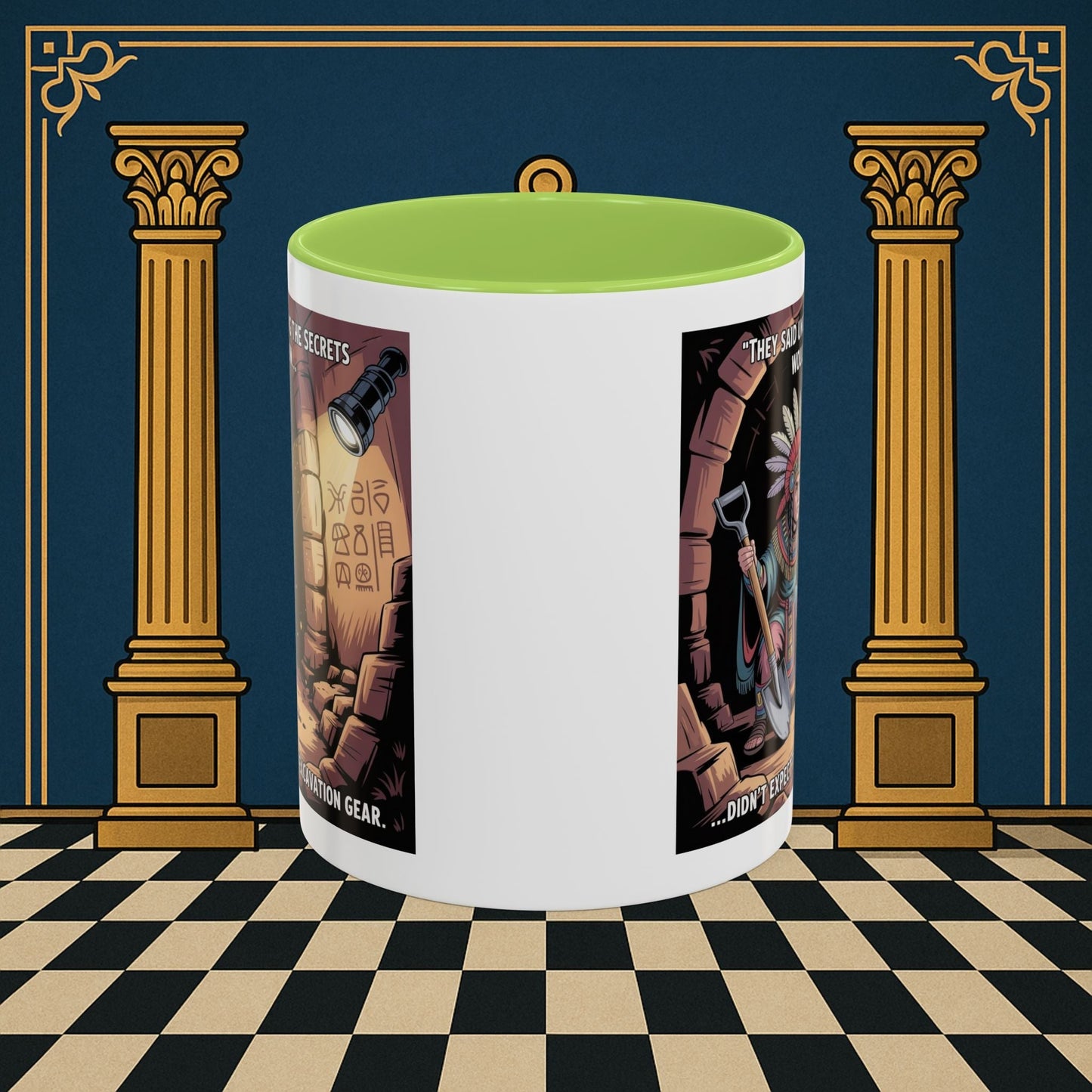 Masonic Mugs - Dig Happens - Royal Arch - Masonic Mugs
