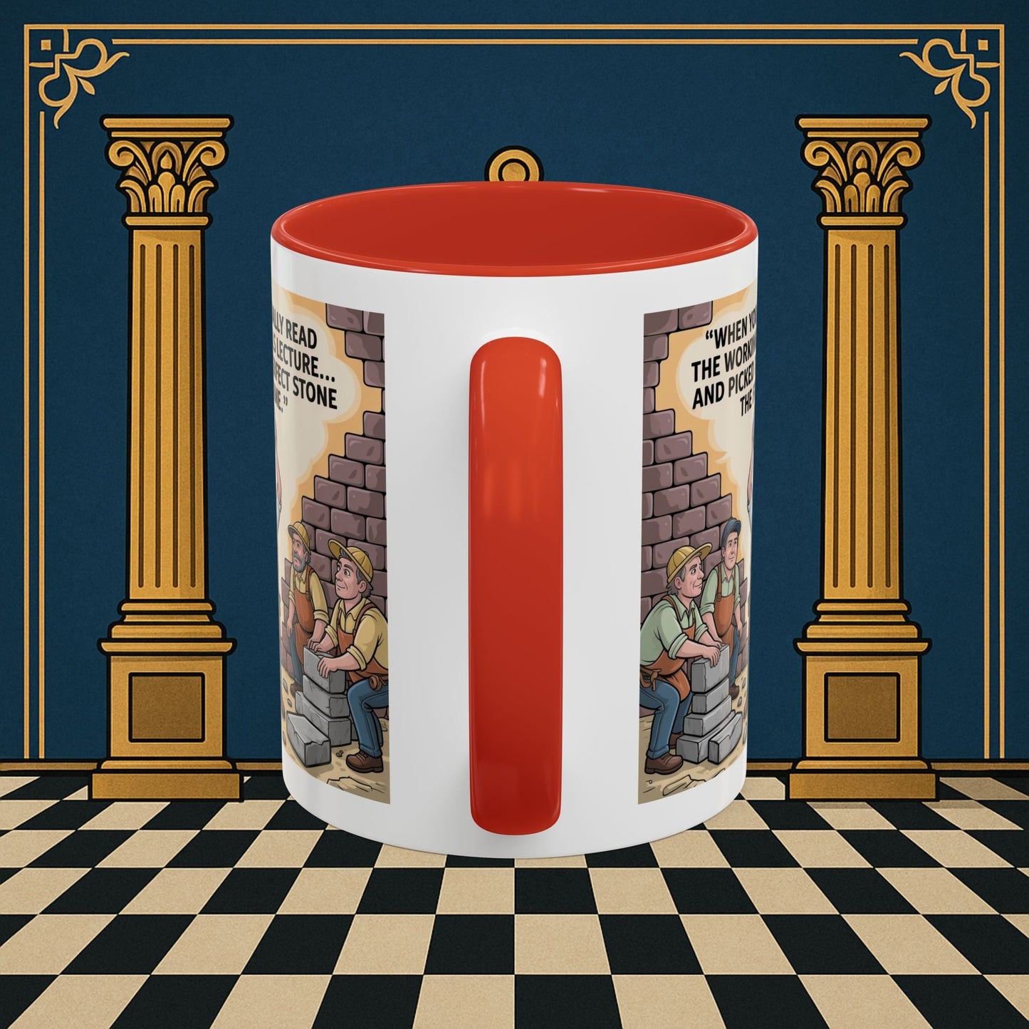 Masonic Mugs - First Try Triumph - Mark Masonry - Masonic Mugs