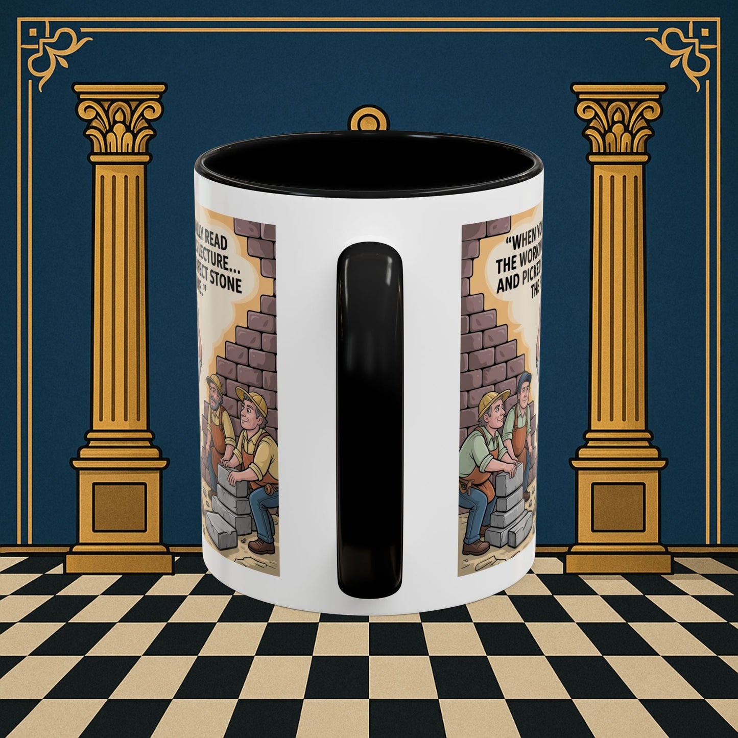 Masonic Mugs - First Try Triumph - Mark Masonry - Masonic Mugs