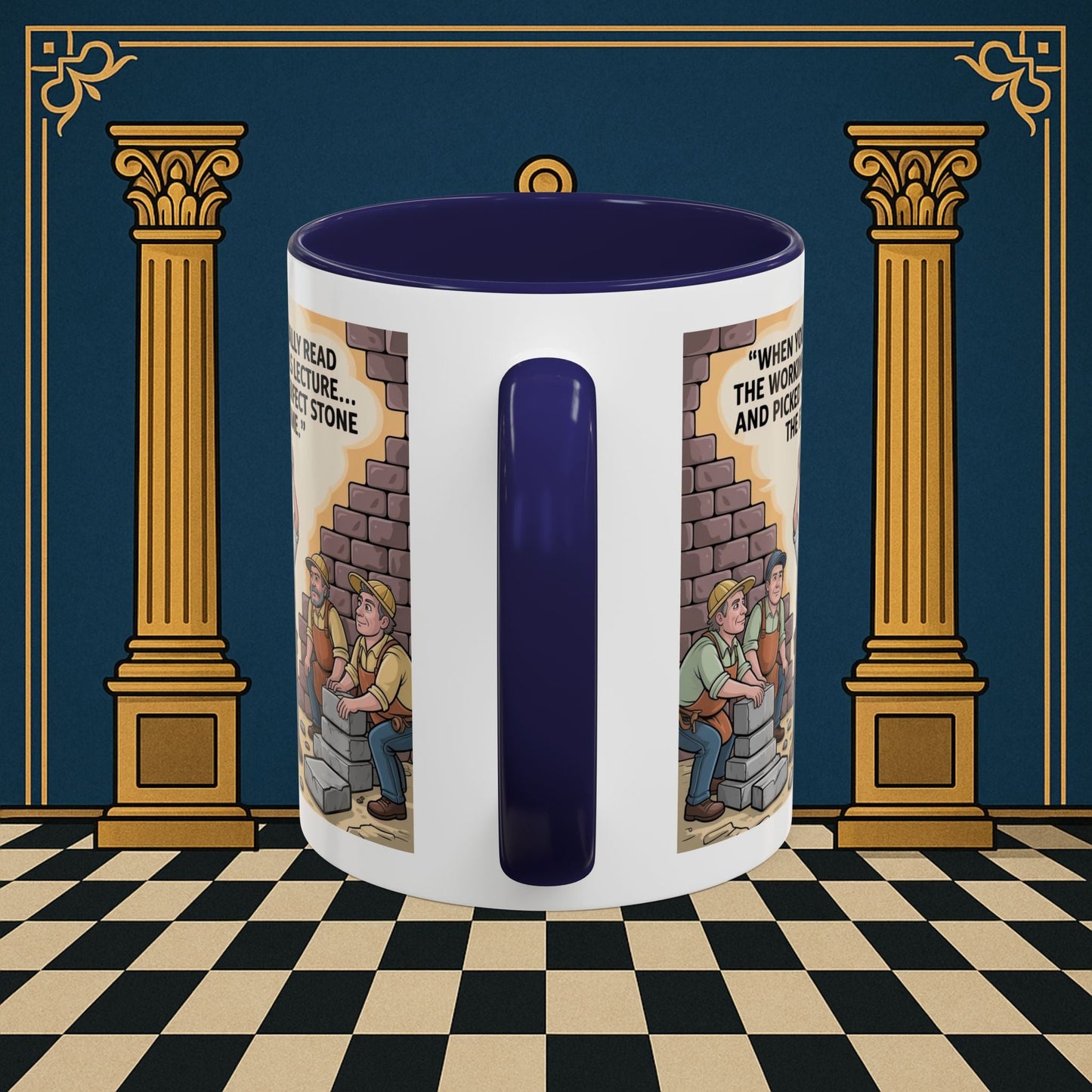 Masonic Mugs - First Try Triumph - Mark Masonry - Masonic Mugs