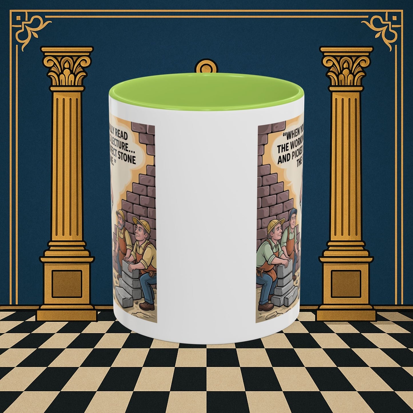 Masonic Mugs - First Try Triumph - Mark Masonry - Masonic Mugs