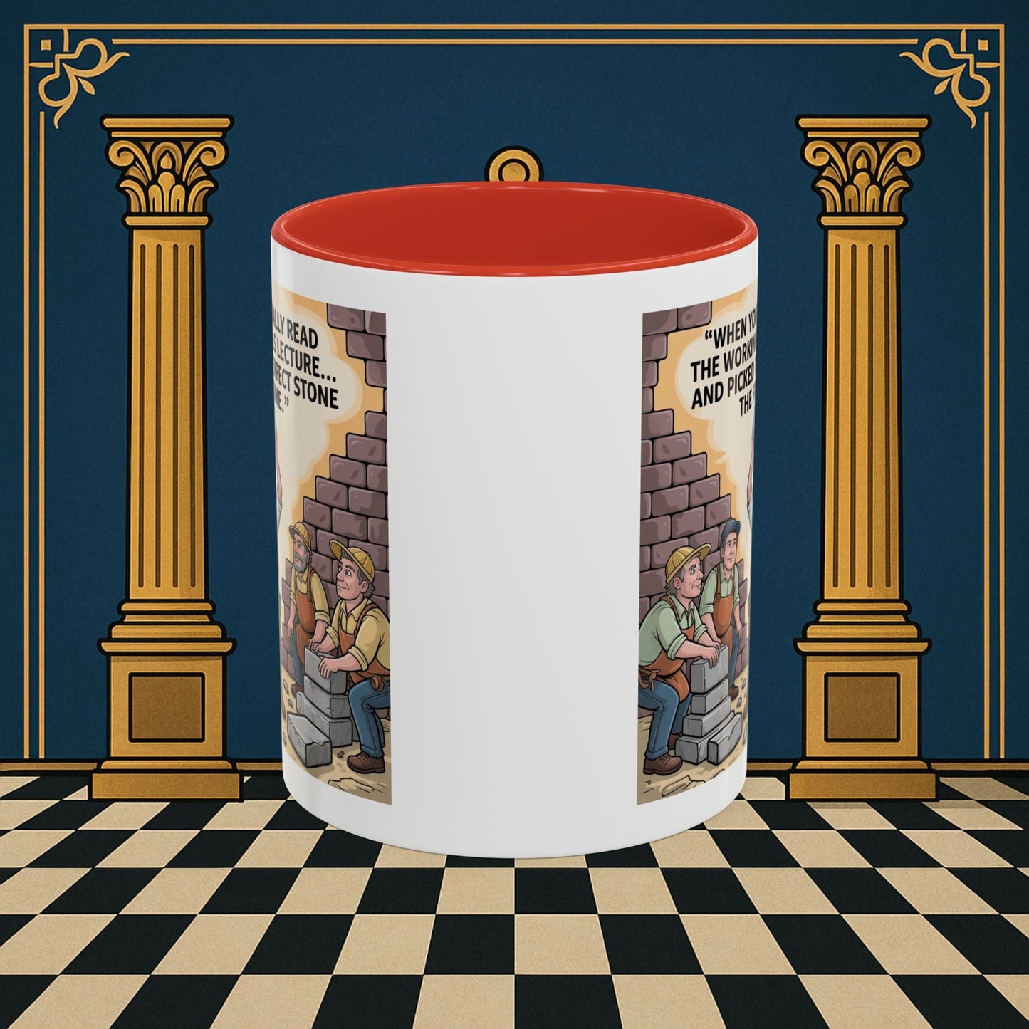 Masonic Mugs - First Try Triumph - Mark Masonry - Masonic Mugs