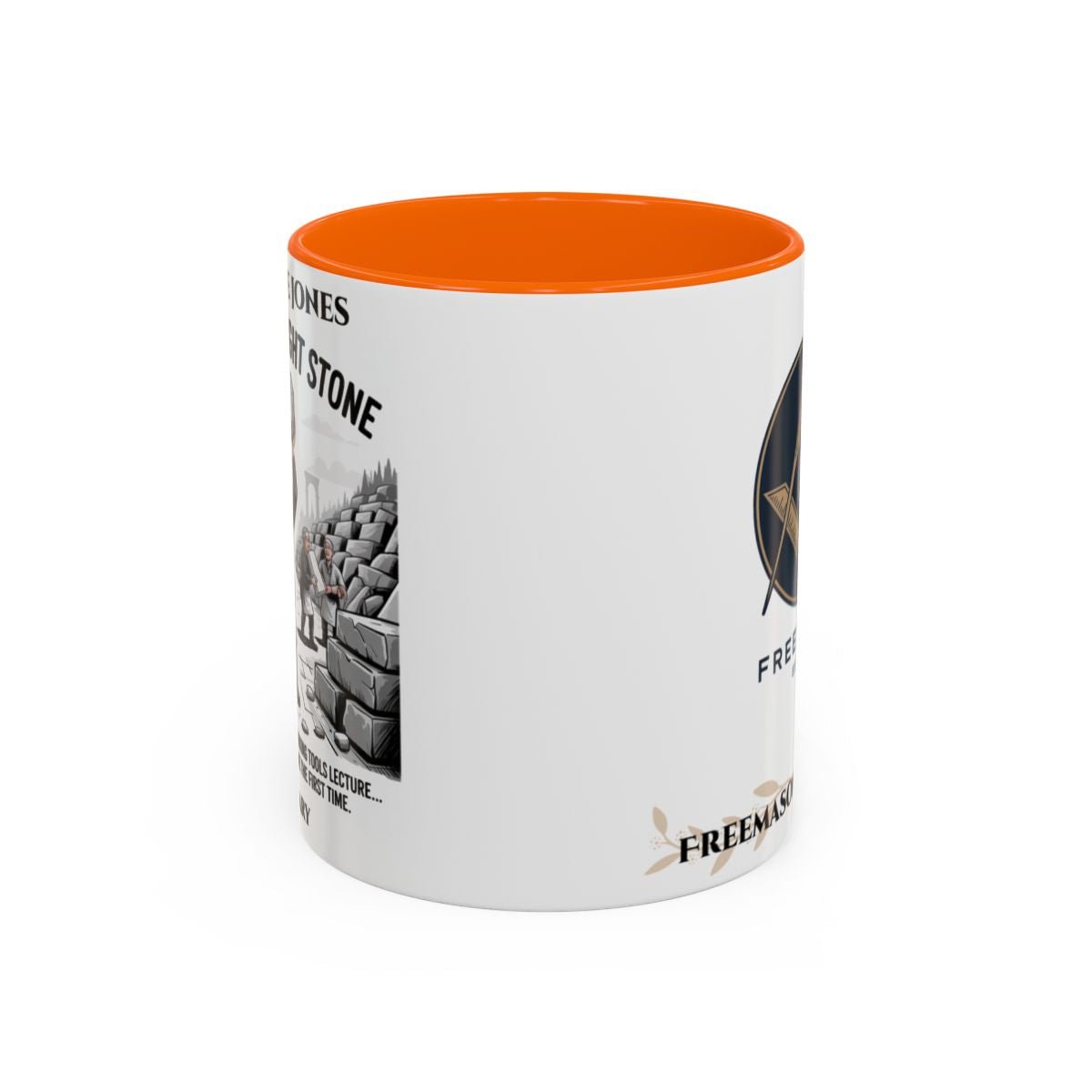 Premium Personalised Freemason Colour Rim Mug - Mark Masonry - Masonic Mugs