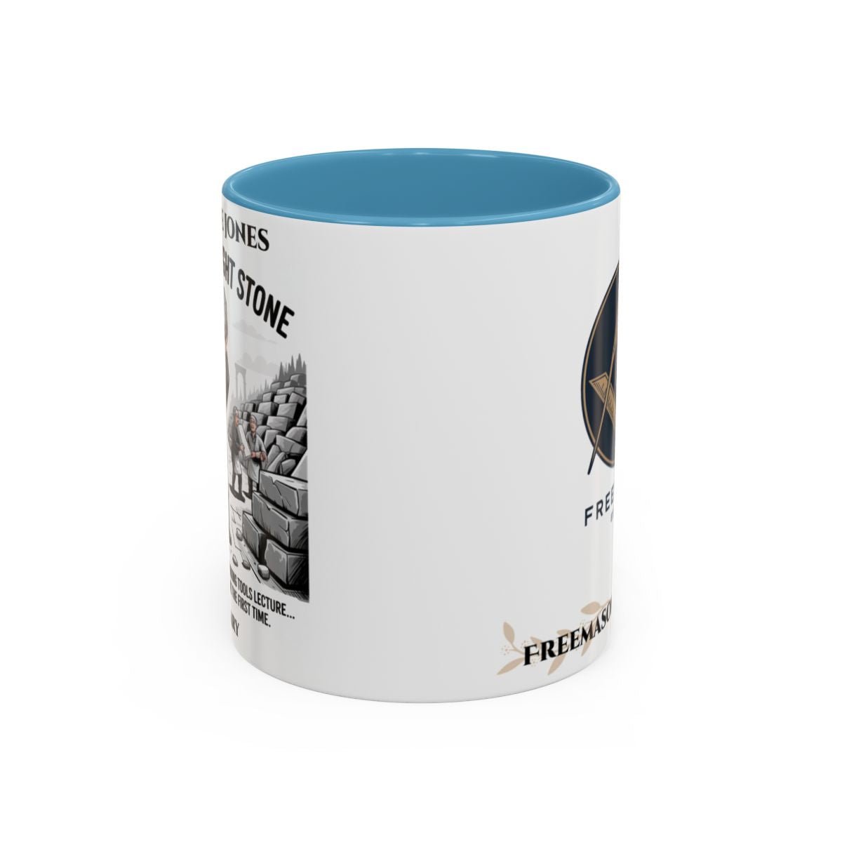Premium Personalised Freemason Colour Rim Mug - Mark Masonry - Masonic Mugs