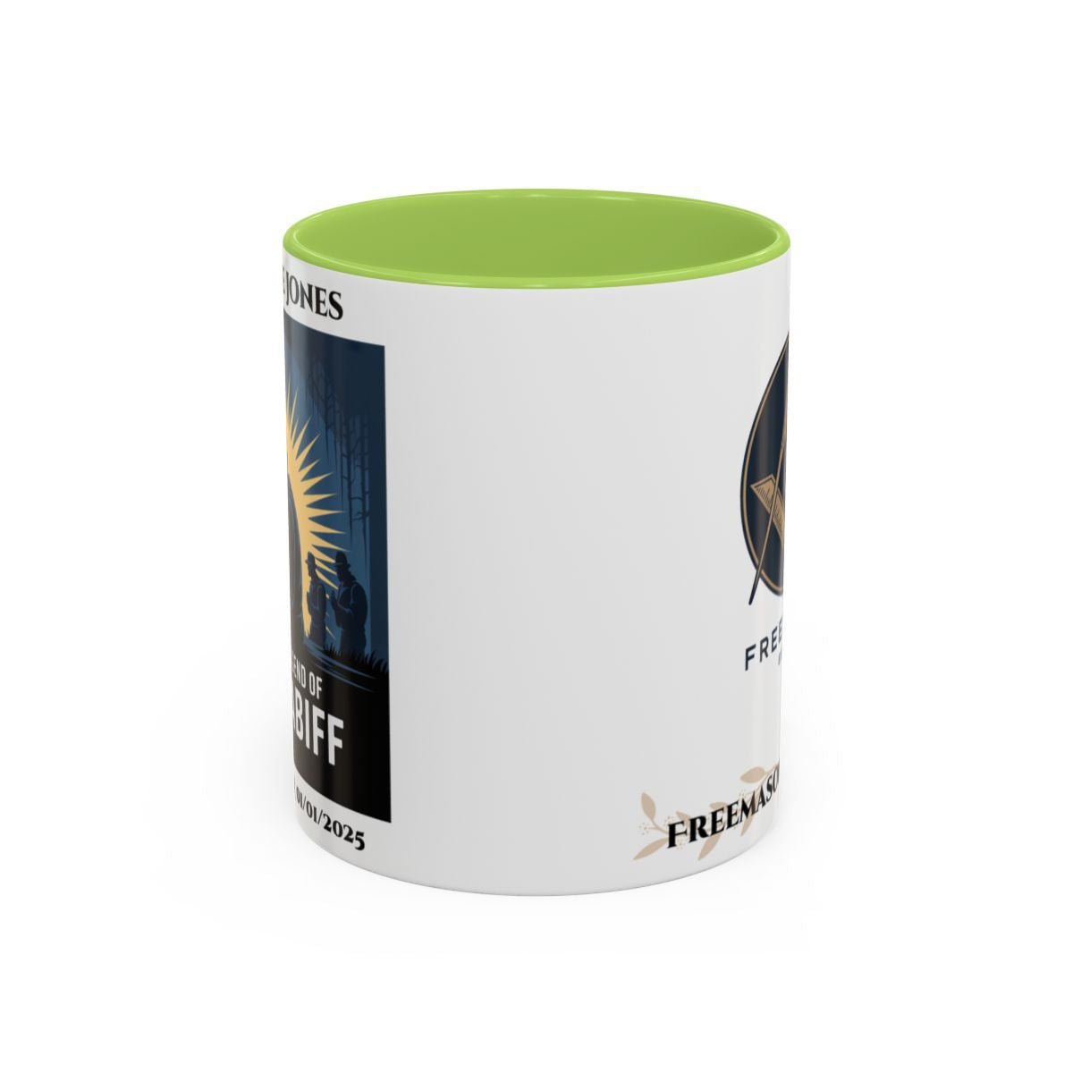 Premium Personalised Freemason Colour Rim Mug - Third Degree - Master Mason - I know the legend of Hiram Abiff - Masonic Mugs
