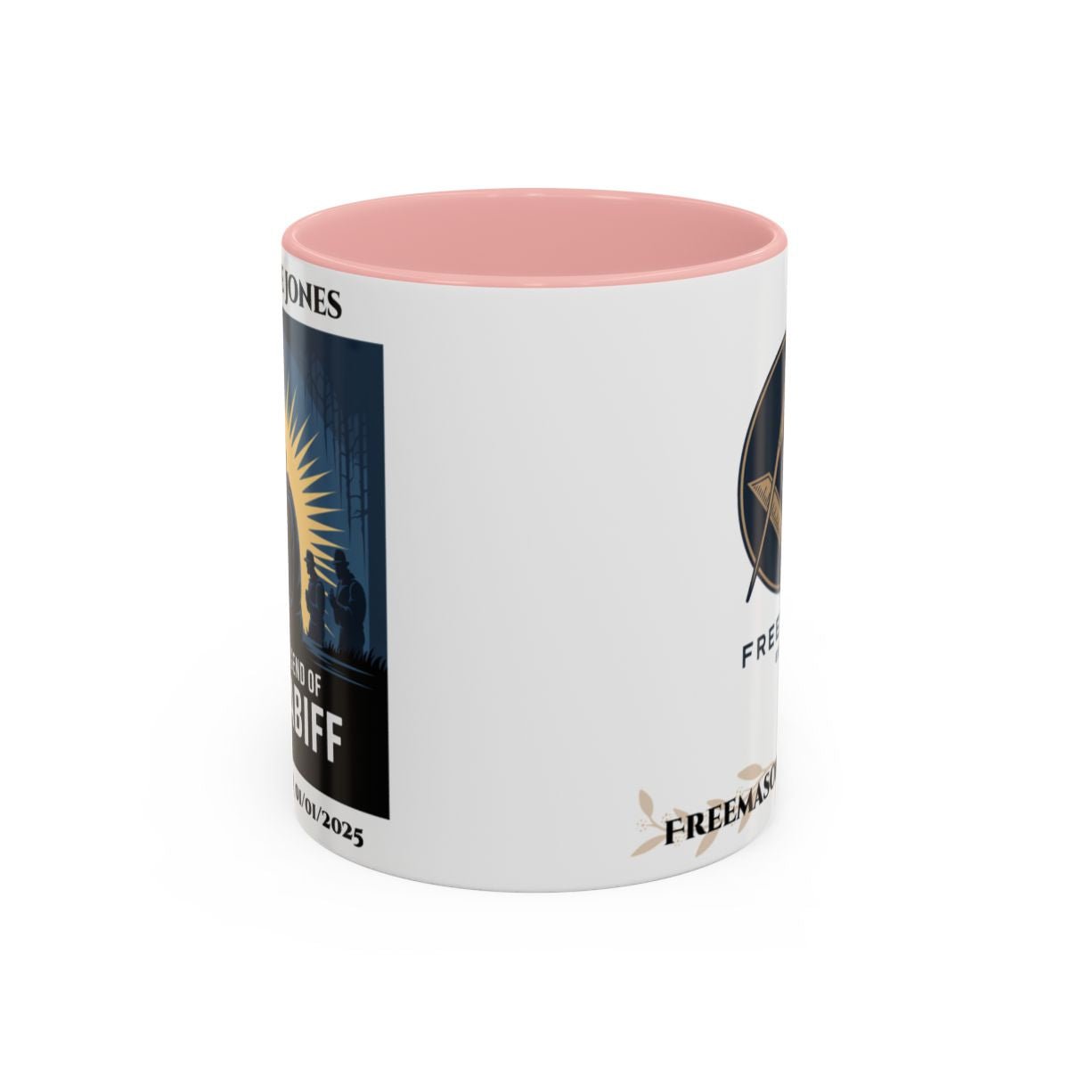 Premium Personalised Freemason Colour Rim Mug - Third Degree - Master Mason - I know the legend of Hiram Abiff - Masonic Mugs