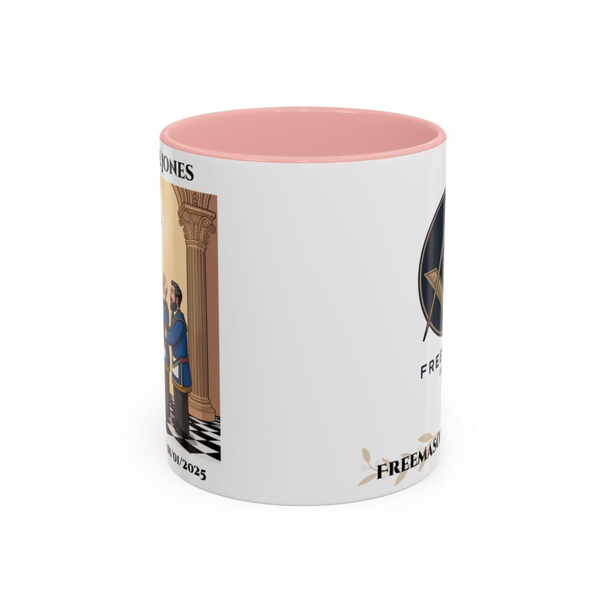 Premium Personalised Freemason Colour Rim Mug - Third Degree - Master Mason - Raised to the sublime degree - Masonic Mugs