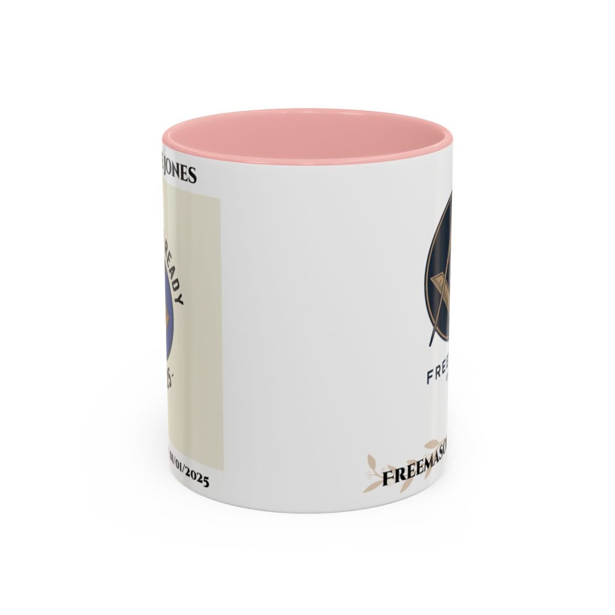 Premium Personalised Freemason Colour Rim Mug - Third Degree - Master Mason - Rasied and Ready - Masonic Mugs