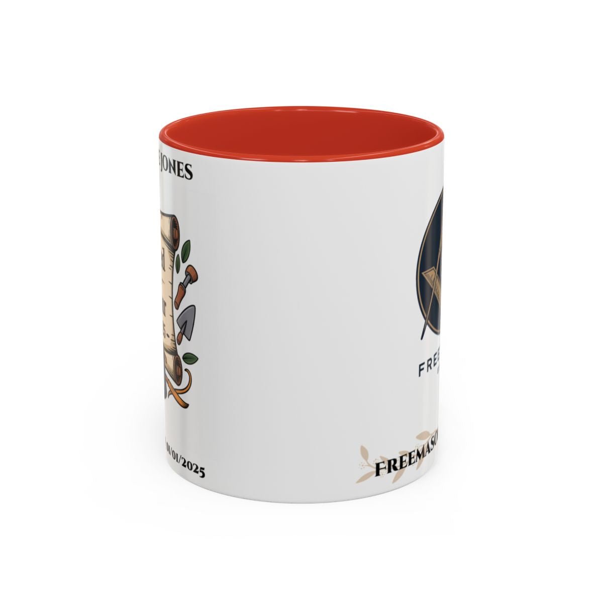 Premium Personalised Freemason Colour Rim Mug - Third Degree - Master Mason - Rasied in Honour - Masonic Mugs