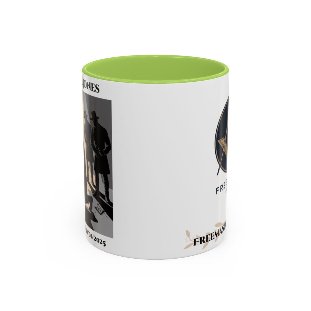Premium Personalised Freemason Colour Rim Mug - Third Degree - Master Mason - The legend - Masonic Mugs